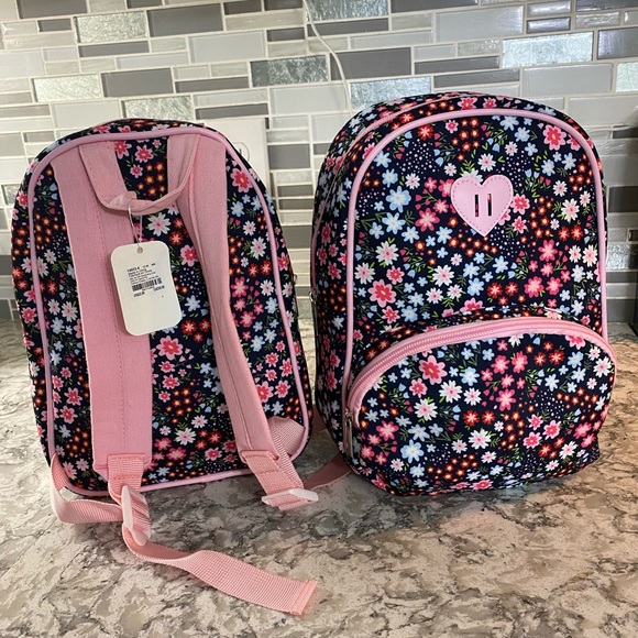 Claire's Club Floral Small Backpack - Navy - Picture 6 of 6